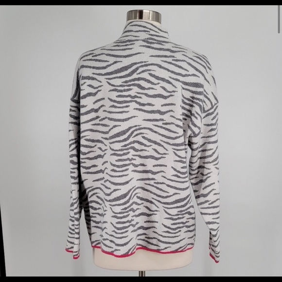 Anthropologie Lizzie Zebra Print Sweater 1X - Picture 2 of 7